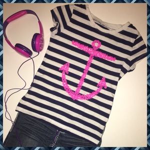 Girls Cherokee 6x Nautical Tee